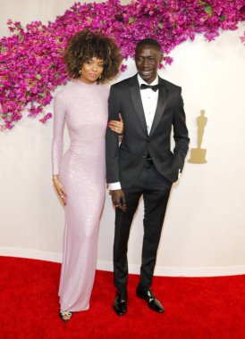 Khaby Ezik ve Wendy Thembelihle Juel, 10 Mart 2024 'te ABD' nin Hollywood kentindeki Dolby Tiyatrosu 'nda düzenlenen 96..