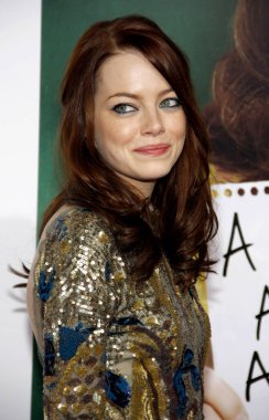 Emma Stone, 13 Eylül 2010 'da Hollywood' daki Grauman 'ın Çin Tiyatrosu' nda düzenlenen 'Easy A' nın Los Angeles galasında.