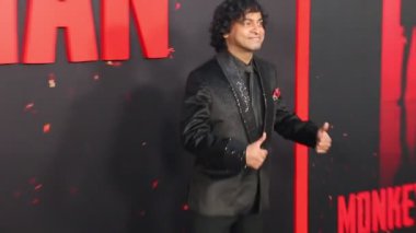 Pitobash Tripathy namı diğer Pitobsh Tripathi 3 Nisan 2024 'te Hollywood' daki TCL Çin Tiyatrosu 'nda düzenlenen Los Angeles Maymun Adam prömiyerinde.