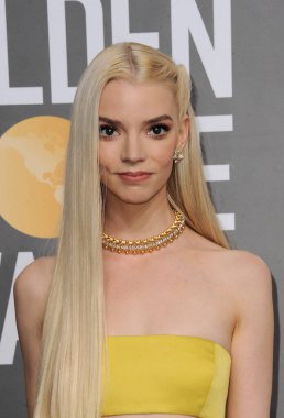 Anya Taylor-Joy at the 80th Annual Golden Globe Awards held at the Beverly Hilton Hotel in Beverly Hills, USA on January 10, 2023.