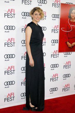 Greta Gerwig, 14 Kasım 2016 'da ABD' nin Hollywood kentindeki TCL Çin Tiyatrosu 'nda düzenlenen' Jackie 'nin AFI FEST 2016 Merkez Gala Gösterimi' nde.