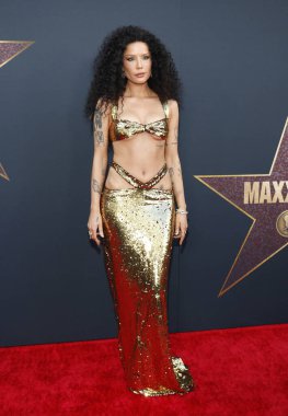 Halsey, 24 Haziran 2024 'te Hollywood' daki TCL Çin Tiyatrosu 'nda düzenlenen' MaXXXine 'ın Los Angeles galasında.