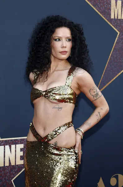 stock image Halsey at the Los Angeles premiere of 'MaXXXine' held at the TCL Chinese Theater in Hollywood, USA on June 24, 2024.