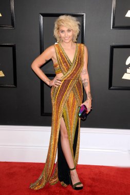 Paris Jackson, 12 Şubat 2017 'de ABD' nin Los Angeles kentindeki Staples Center 'da düzenlenen 59..