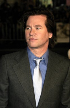 HOLLYWOOD, CA - NOVEMBER 16, 2004: Val Kilmer at the Los Angeles premiere of 'Alexander' held at the Grauman's Chinese Theater in Hollywood, USA on November 16, 2004. clipart