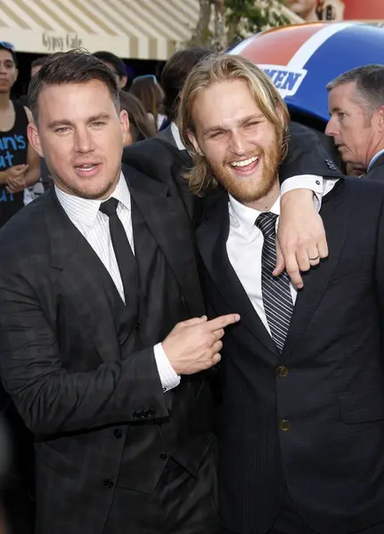 stock image Channing Tatum and Wyatt Russell at the Los Angeles premiere of 