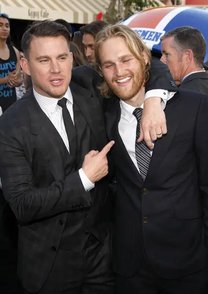 stock image Channing Tatum and Wyatt Russell at the Los Angeles premiere of 