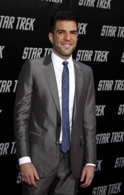 Zachary Quinto, 30 Nisan 2009 'da Hollywood' da Grauman 'ın Çin Tiyatrosu' nda düzenlenen Star Trek 'in Los Angeles galasında.