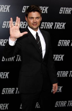 Karl Urban, 30 Nisan 2009 'da Hollywood' da Grauman 'ın Çin Tiyatrosu' nda düzenlenen 'Star Trek' in Los Angeles galasında.