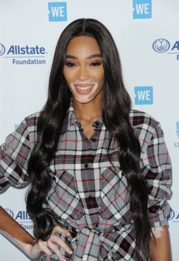 Winnie Harlow, Kaliforniya 'daki We Day 2019' da 25 Nisan 2019 'da Inglewood, Usa' da düzenlenen Forum 'da.