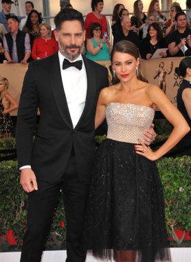 Sofia Vergara ve Joe Manganiello 23 yıllık Screen Actors Guild Awards, tapınak Expo Hall Los Angeles, ABD 29 Ocak 2017 düzenlenen.