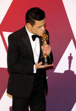 Rami Malek 'in 91. Geleneksel Akademi Ödülleri - Kazananlar Odası, 24 Şubat 2019' da Los Angeles 'taki Hollywood ve Highland' da düzenlendi..