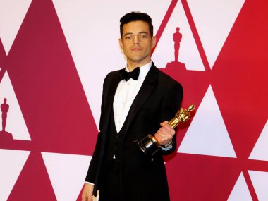 Rami Malek 'in 91. Geleneksel Akademi Ödülleri - Kazananlar Odası, 24 Şubat 2019' da Los Angeles 'taki Hollywood ve Highland' da düzenlendi..