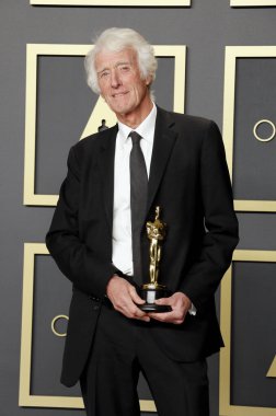 Roger Deakins at the 92nd Academy Awards - Press Room held at the Dolby Theatre in Hollywood, USA on February 9, 2020. clipart