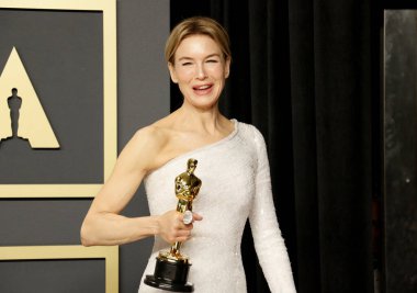 Renee Zellweger at the 92nd Academy Awards - Press Room held at the Dolby Theatre in Hollywood, USA on February 9, 2020. clipart