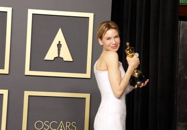 Renee Zellweger, 9 Şubat 2020 'de Hollywood Dolby Tiyatrosu' nda düzenlenen 92. Akademi Ödülleri Basın Odası 'nda.