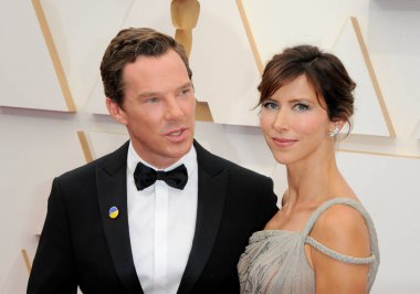 Benedict Cumberbatch ve Sophie Hunter, 27 Mart 2022 'de ABD' nin Los Angeles kentindeki Dolby Tiyatrosu 'nda düzenlenen 94..