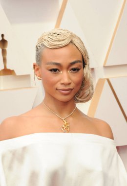 Tati Gabrielle, 27 Mart 2022 'de ABD' nin Los Angeles kentindeki Dolby Tiyatrosu 'nda düzenlenen 94..