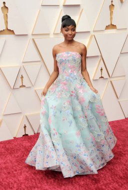 Saniyya Sidney, 27 Mart 2022 'de ABD' nin Los Angeles kentindeki Dolby Tiyatrosu 'nda düzenlenen 94..