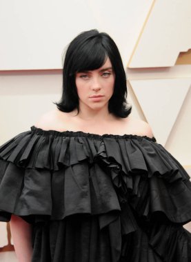Billie Eilish, 27 Mart 2022 'de ABD' nin Los Angeles kentindeki Dolby Tiyatrosu 'nda düzenlenen 94..