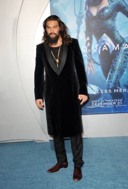 Jason Momoa'ya, Los Angeles premiere '12 Aralık 2018 üzerinde Tcl Çin Tiyatrosu Hollywood, ABD'de düzenlenen Aquaman' in.