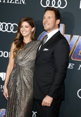 Katherine Schwarzenegger ve Chris Pratt 22 Nisan 2019'da Abd'nin Los Angeles kentinde ki La Convention Center'da düzenlenen 'Avengers: Endgame'in Dünya prömiyerinde.