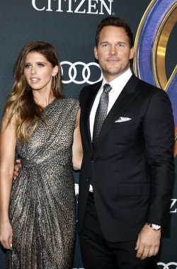 Katherine Schwarzenegger ve Chris Pratt 22 Nisan 2019'da Abd'nin Los Angeles kentinde ki La Convention Center'da düzenlenen 'Avengers: Endgame'in Dünya prömiyerinde.