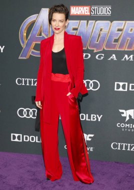 Evangeline Lilly 22 Nisan 2019'da Abd'nin Los Angeles kentindeki La Convention Center'da düzenlenen 'Avengers: Endgame'in Dünya prömiyerinde.