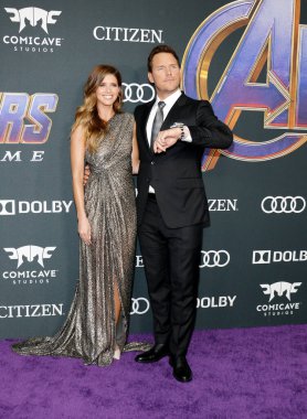 Chris Pratt ve Katherine Schwarzenegger 22 Nisan 2019'da Abd'nin Los Angeles kentinde ki La Convention Center'da düzenlenen 'Avengers: Endgame'in Dünya prömiyerinde.