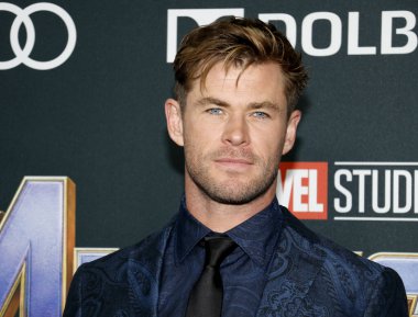 Chris Hemsworth 22 Nisan 2019'da Abd'nin Los Angeles kentinde ki La Convention Center'da düzenlenen 'Avengers: Endgame'in Dünya prömiyerinde.