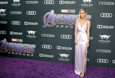 Brie Larson 22 Nisan 2019'da Abd'nin Los Angeles kentinde ki La Convention Center'da düzenlenen 'Avengers: Endgame'in Dünya prömiyerinde.
