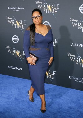 Oprah Winfrey 'A kırışıklık In Time' Los Angeles galasında Hollywood, ABD El Capitan Tiyatrosu'nda düzenlenen 26 Şubat 2018 üzerinde.