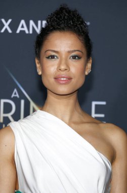 Gugu Mbatha-Raw at the Los Angeles premiere of 'A Wrinkle In Time' held at the El Capitan Theater in Hollywood, USA on February 26, 2018. clipart