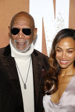 Zoe Saldana ve Morgan Freeman, Los Angeles 'taki Lioness' in ikinci sezonunun galasında 23 Ekim 2024 'te Hollywood' daki Linwood Dunn Tiyatrosu 'nda düzenlendi..