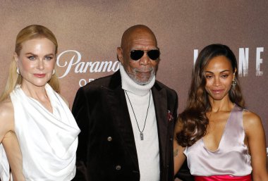 Nicole Kidman, Morgan Freeman ve Zoe Saldana 'Lioness' 2. Sezon, Hollywood 'daki Linwood Dunn Tiyatrosu' nda 23 Ekim 2024 'te düzenlendi..