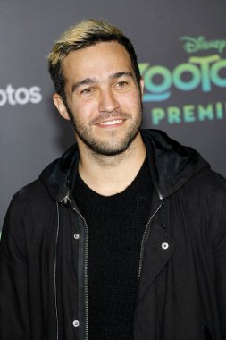 Fall Out Boy 'dan Pete Wentz, 17 Şubat 2016' da ABD 'nin Hollywood kentindeki El Capitan Tiyatrosu' nda düzenlenen 'Zootopia' nın Los Angeles galasında.