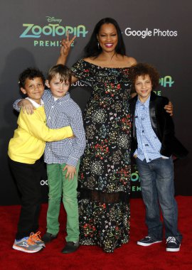 Garcelle Beauvais, 17 Şubat 2016 'da ABD' nin Hollywood kentindeki El Capitan Tiyatrosu 'nda düzenlenen' Zootopia 'nın Los Angeles galasında.