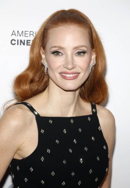 Jessica Chastain, Beverly Hills, ABD 'deki Beverly Hilton Oteli' nde 6 Aralık 2024 'te düzenlenen 38..
