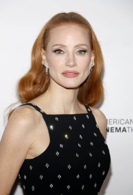 Jessica Chastain, Beverly Hills, ABD 'deki Beverly Hilton Oteli' nde 6 Aralık 2024 'te düzenlenen 38..