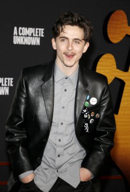 Timothee Chalamet, 10 Aralık 2024 'te ABD' nin Hollywood kentindeki Dolby Tiyatrosu 'nda düzenlenen' A Complete Unknown 'galasında