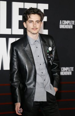 Timothee Chalamet, 10 Aralık 2024 'te ABD' nin Hollywood kentindeki Dolby Tiyatrosu 'nda düzenlenen' A Complete Unknown 'galasında