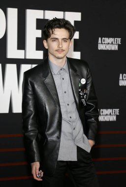 Timothee Chalamet, 10 Aralık 2024 'te ABD' nin Hollywood kentindeki Dolby Tiyatrosu 'nda düzenlenen' A Complete Unknown 'galasında