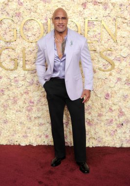 Dwayne Johnson, Beverly Hills, ABD 'deki Beverly Hilton Oteli' nde 5 Ocak 2025 'te düzenlenen 82..
