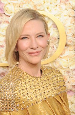 Cate Blanchett, 5 Ocak 2025 'te Beverly Hills, ABD' deki Beverly Hilton Oteli 'nde düzenlenen 82..