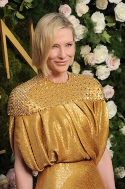 Cate Blanchett, 5 Ocak 2025 'te Beverly Hills, ABD' deki Beverly Hilton Oteli 'nde düzenlenen 82..