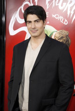 Brandon Routh at the Los Angeles premiere of 'Scott Pilgrim vs. The World' held at the Grauman's Chinese Theater in Hollywood, USA on July 27, 2010. clipart