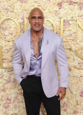 Dwayne Johnson, Beverly Hills, ABD 'deki Beverly Hilton Oteli' nde 5 Ocak 2025 'te düzenlenen 82..