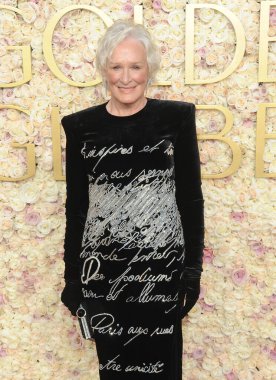 Glenn Close, Beverly Hills, ABD 'deki Beverly Hilton Oteli' nde 5 Ocak 2025 'te düzenlenen 82..