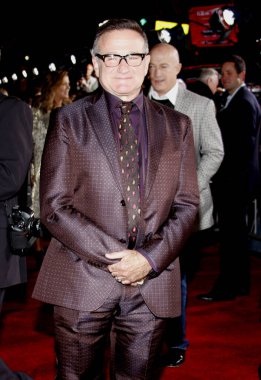 HOLYWOOD, CA - NOVEMBER 09, 2009: Robin Williams 'Old Dogs' un 9 Kasım 2009 'da Hollywood, ABD' deki El Capitan Tiyatrosu 'nda düzenlenen dünya prömiyerinde.