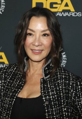 Michelle Yeoh, Beverly Hills, ABD 'deki Beverly Hilton Oteli' nde 8 Şubat 2025 'te düzenlenen 77..